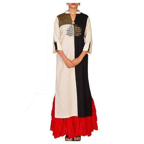 Fancy Cotton Handloom Long Kurti 
