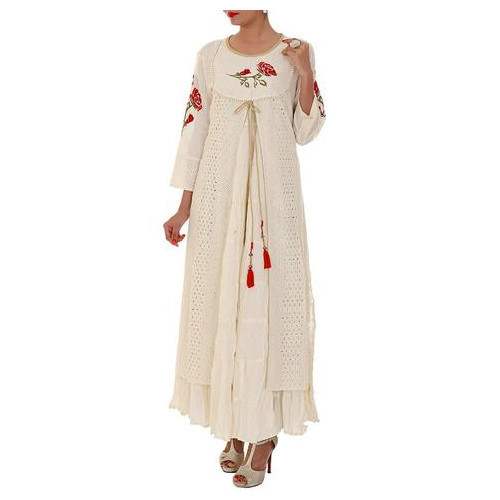 Party wear Embroidered Jacket style kurti 