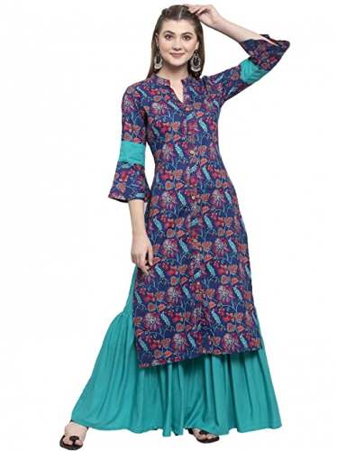 Get Dheylu Creation Brand Kurti Palazzo Set  by Dheylu Creation