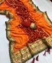 Jaipuri Bandhani Style Gotta patti saree thumb 2