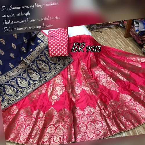 Party wear Banarasi silk lehenga Choli  by Lady Mode Online Shop