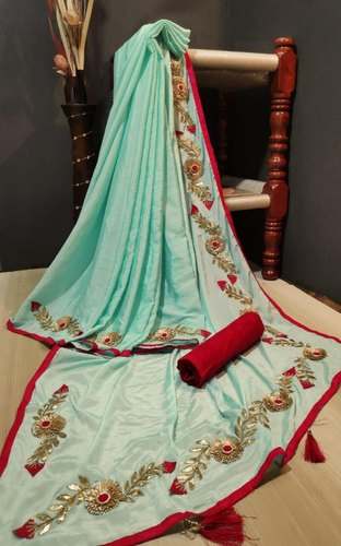 wedding wear Hand work Shinon Silk Saree