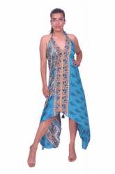 Printed SIlk One Piece Dress