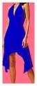 Designer Blue Halter Dress
