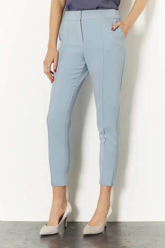 Plain Cotton Lycra Cigarette Pants 
