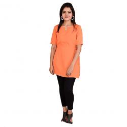 Get Rajkumari Brand Crepe Kurti At Wholesale Price
