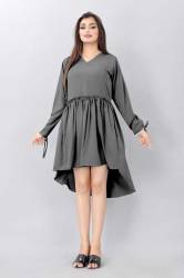 Buy High Low Grey Dress By R TAZE 