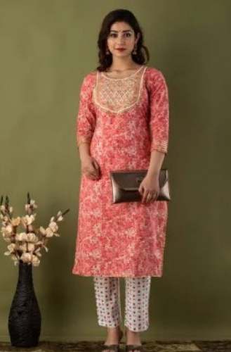 Buy New Collection Cotton Embroidery Kurti  by M/s Sharma Creations