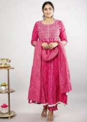 Buy Pink Designer Anarkali Suit For Women