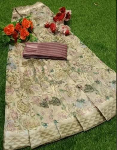 New Arrival Soft Linen Cotton Saree For Women by Deek Fashion