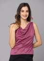 Soft Polyester Cowl Neck Top  thumb 1