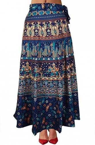 Buy sunrise paridhan Cotton Wraparound Skirt by Sunrise Paridhan