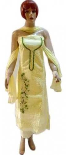 Ladies Stylish Embroidered Unstitched Suit by M/s Arora Fashions