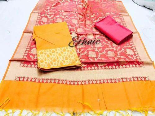 Designer Banarasi Weaving Salwar Suit by Jnani Fashion House