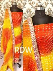 Designer Bandhani Silk Suit 