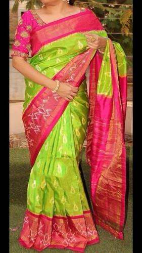 Designer Exclusive Ikkat Silk Saree by Jnani Fashion House