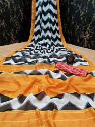 Designer Soft Linen Cotton Sarees 