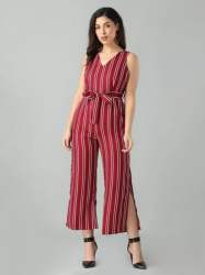Designer Striped Jumpsuit