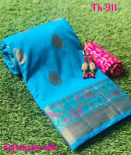 Exclusive Designer Soft Tussar Silk Saree