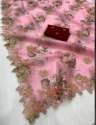 Party Wear Organza Cut Work Saree thumb 2