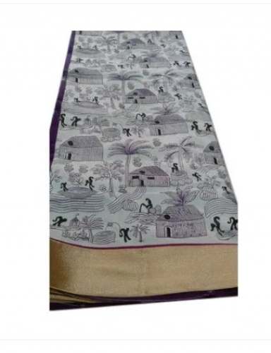 Designer Printed Baluchari Saree by Parichhad Bhaban