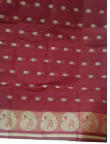 Stylish Party Wear Red Printed Tant Saree by Parichhad Bhaban