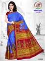 Nirvana Blue Cotton Printed Saree 
