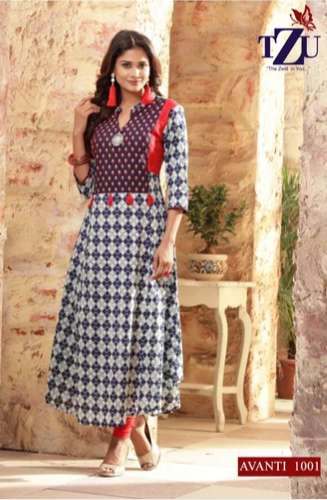 Designer Cotton fancy Stylish Kurtis 