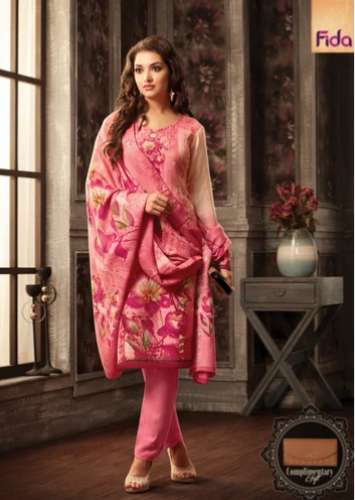 Different colours fancy ladies Digital Printed suit  by Tejoo Fashions Pvt. Ltd.