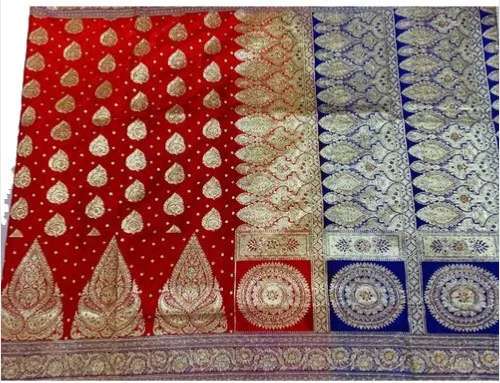  Hand Embroidery Party Wear Work Saree by M/S Ansar Textiles