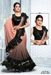 Multi Color Ready to Wear Saree For Women