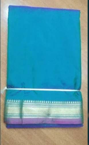 Sky Blue Pure Silk Saree For Women by Vidya Silks