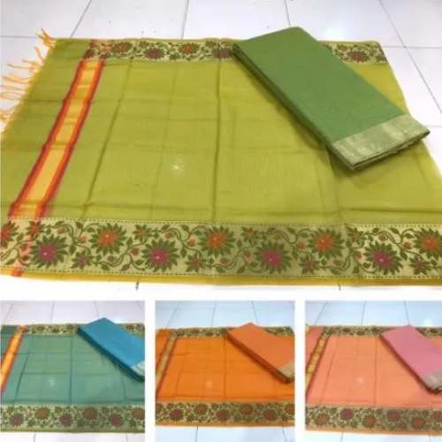 Kora Ladies Cotton Unstitch Suit For Women by Shams Sarees