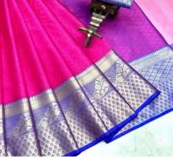 Ladies Broad Border Silk Saree