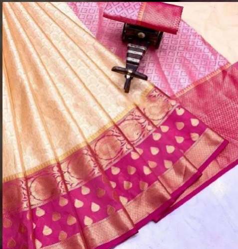 Ladies Party Wear Banarasi Silk Saree by India Sarees