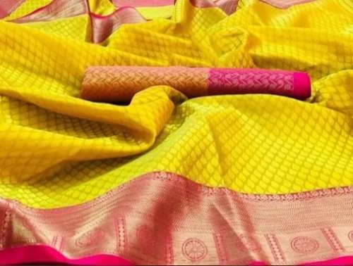 Ladies Traditional Wear Tanchoi Silk Border Saree by India Sarees