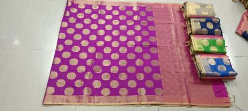 Party wear Soft Banarasi Semi Silk Saree 