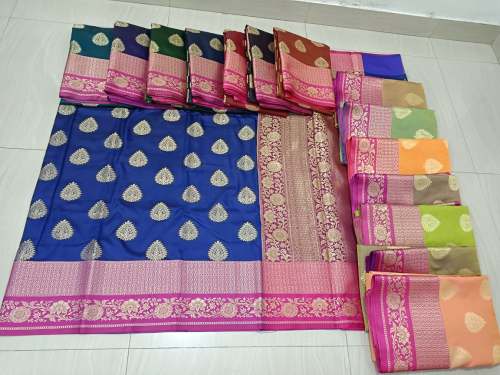Soft Banarasi Katan Silk Saree With Pure ZariWeave
