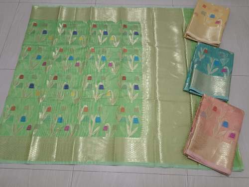 Traditional Katan Art Silk Banarasi Saree  by parveen sarees and sons