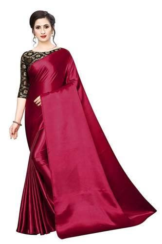 Get Satin Saree By SHREE SWASTIK ENTERPRISE by Shree Swastik Enterprise