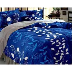 Floral Printed Pure Cotton Double Bed Sheet 