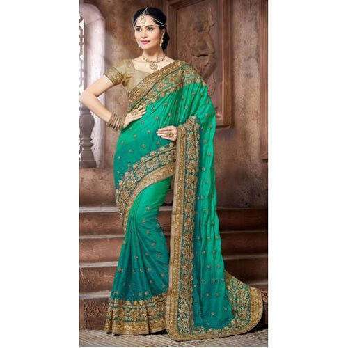 Heavy Work Bridal Wear Saree by Chettinadu Silk