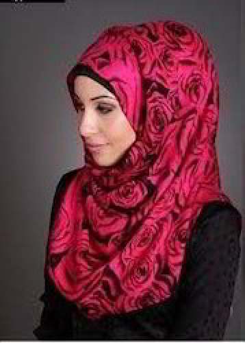 Printed Ladies Rida Islamic Hijab by Eye Candys Clothl9