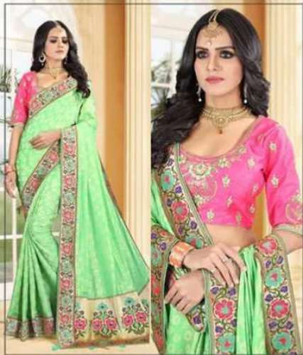 Multi color fancy designer saree  by Kankavati