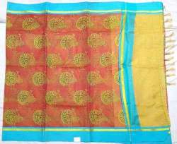 functional Wear Kota Tissue Print Saree