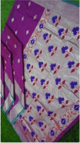 Buy Jamdani Silk Saree By Kesariya Sarees by Kesariya Sarees