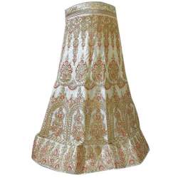 Cream Colour Wedding Wear Lehenga