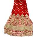  Embroider Wedding Wear Red Lehenga