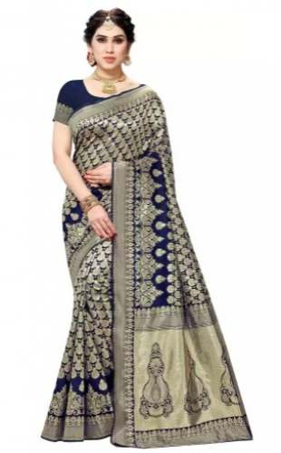 Buy Sidhidata Brand Banarasi Jacquard Saree by Sidhidata Textile