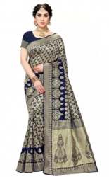 Buy Sidhidata Brand Banarasi Jacquard Saree